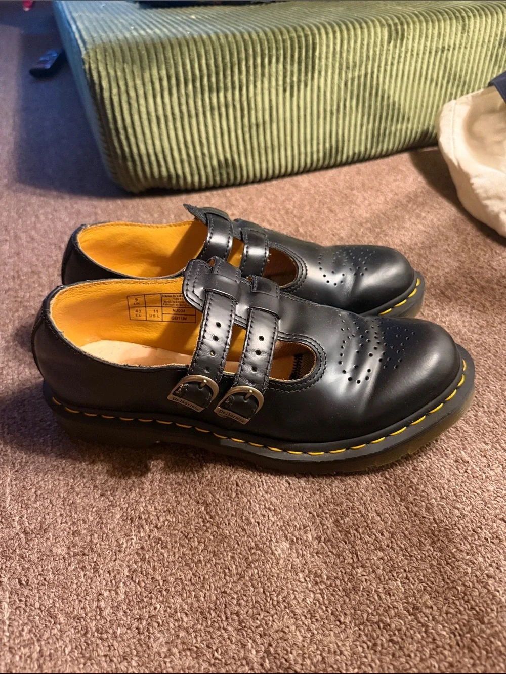 8065 Black leather Mary Jane’s Dr. Martens